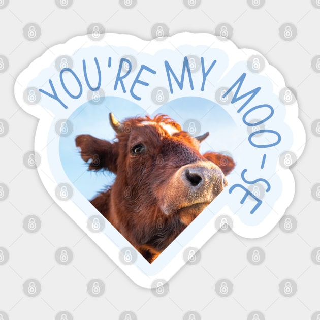 love cow Sticker by Shirts That Bangs